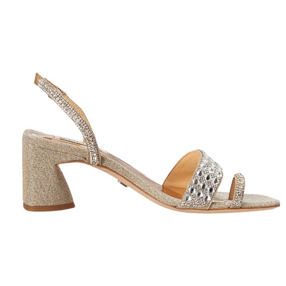 BADGLEY MISCHKA Beatrice Chunky Block Heel, Gold, 8.5 - Picture 4 of 11